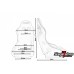 Спортивное сиденье ковш SLIDE RS suede Black S